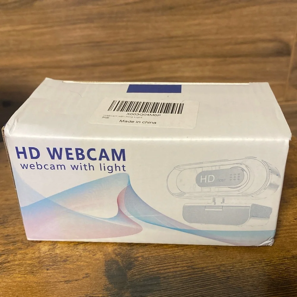 HD Webcam with Ring Light